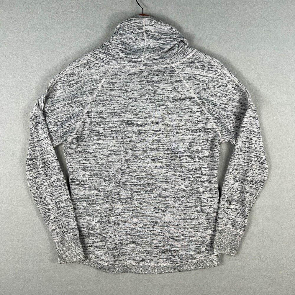 Athleta Blissful Cowl Neck Pullover Sweatshirt Gray Long Sleeve Lounge Top Small - Picture 3 of 8